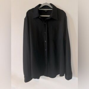 Karl Lagerfeld Black Button Down Long sleeve shirt